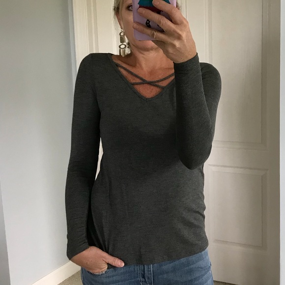 Charcoal Long Sleeve Top - Picture 5 of 5